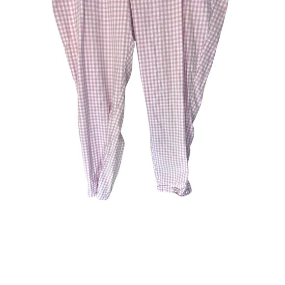 Talbots Plus Relaxed Chino Pants Purple‎ Gingham Casual Straight Leg Size 20W - Picture 5 of 12
